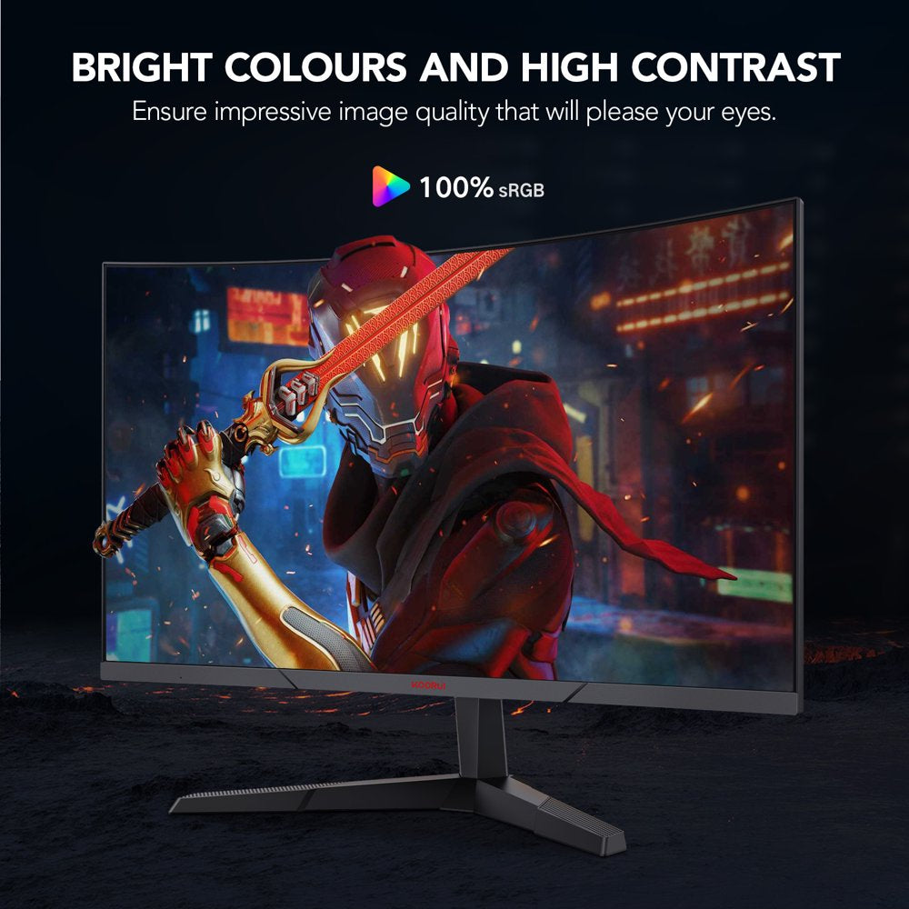 27 Inch Curved Gaming Monitor, 165Hz 1Ms FHD Computer Monitors, 100% Srgb,Adaptive Sync,27E6C
